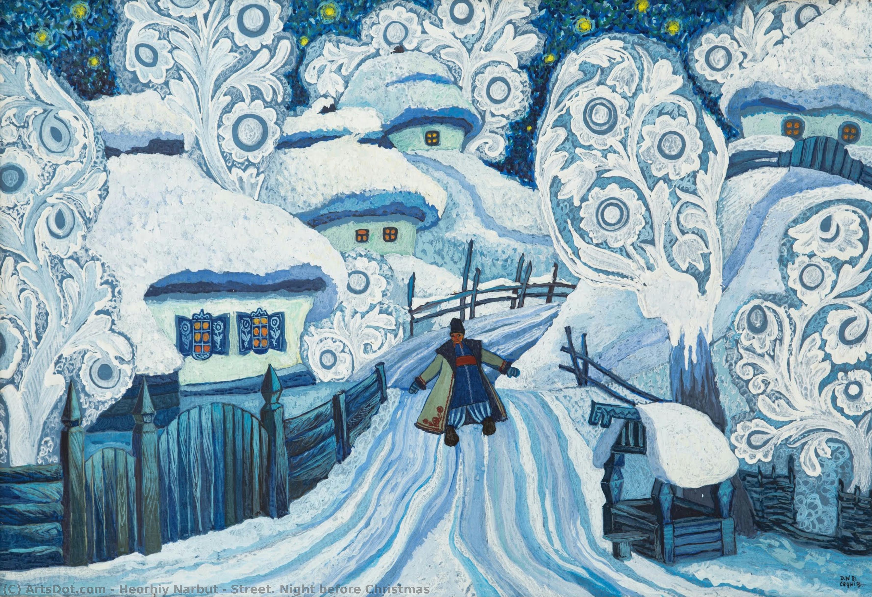 Street. Night Before Christmas — Heorhiy Narbut
