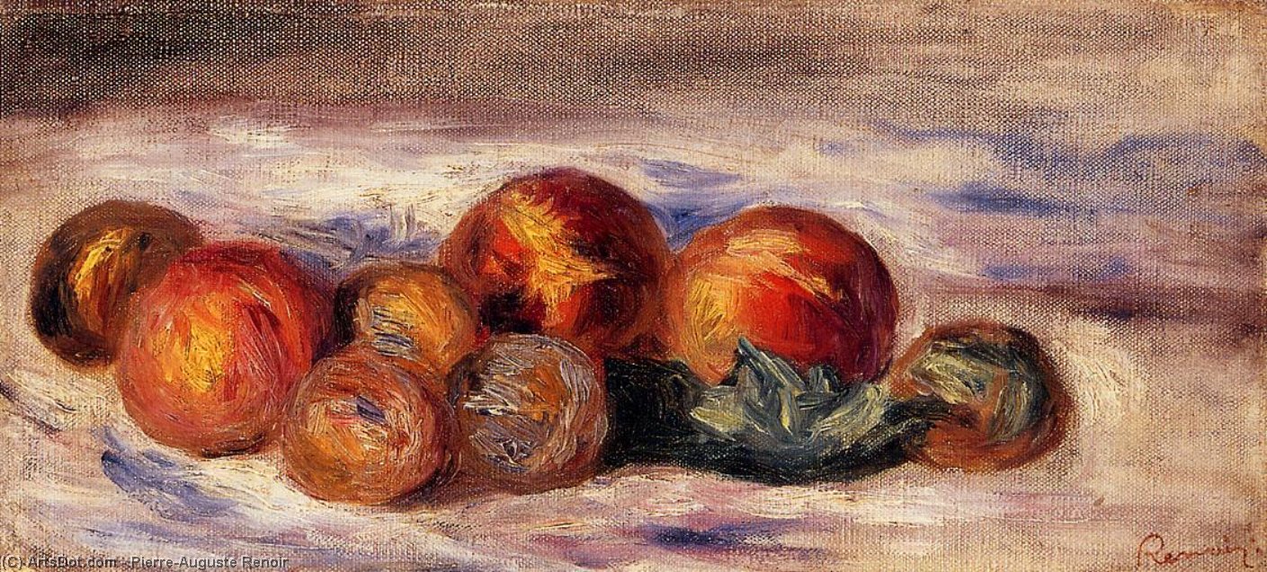 Still Life With Peaches — Pierre-auguste Renoir
