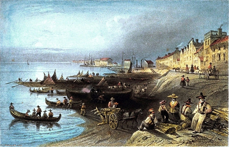 Le Saint-laurent A Montreal — William Henry Bartlett