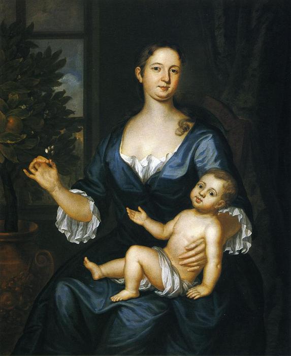 Mrs. Francis Brinley And Son Francis — John Smibert