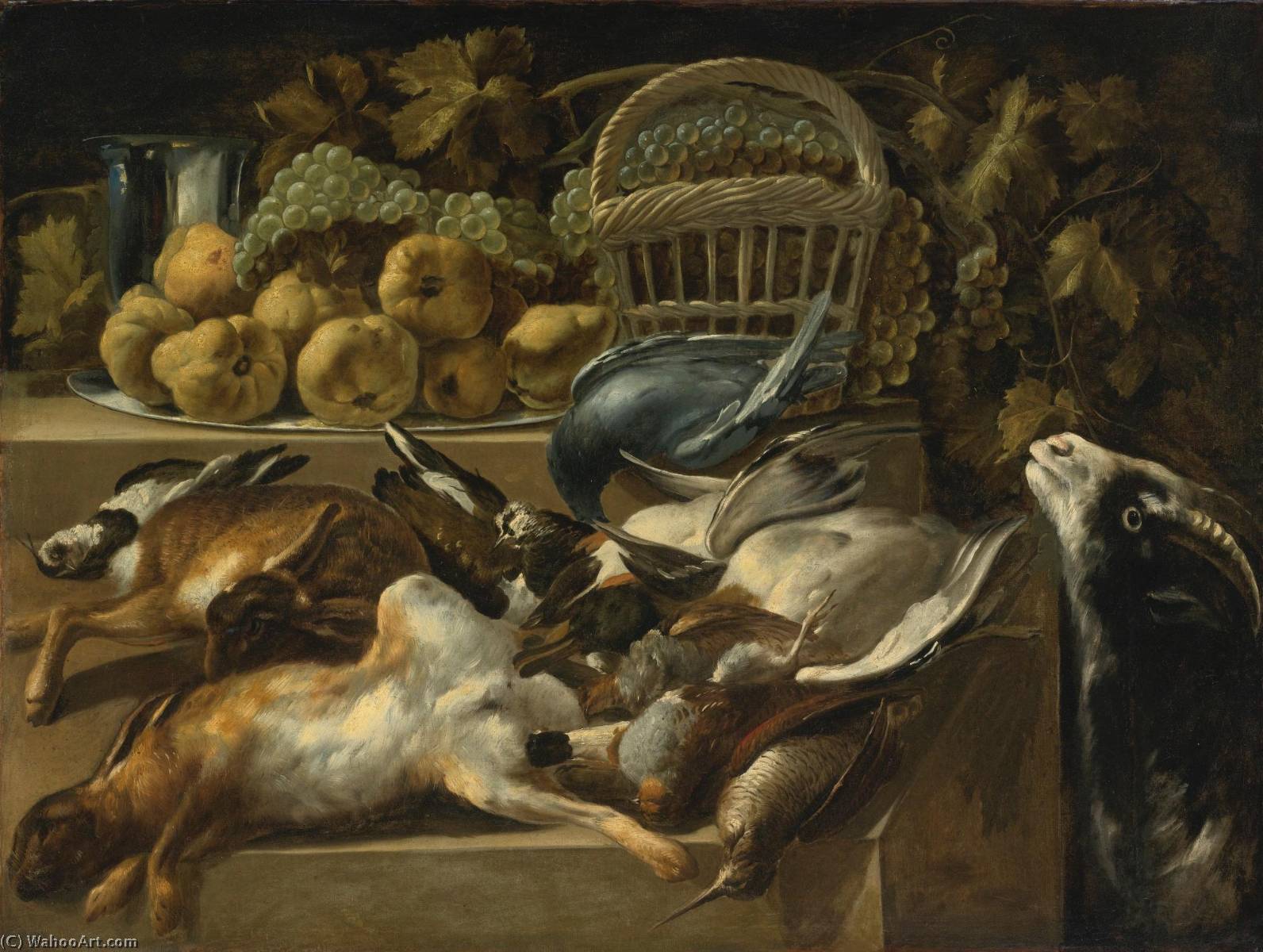 Still Life With Fruit And Game — Pierre Van Boucle