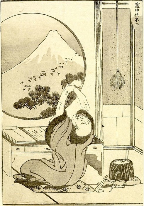 Fuji In A Window — Katsushika Hokusai