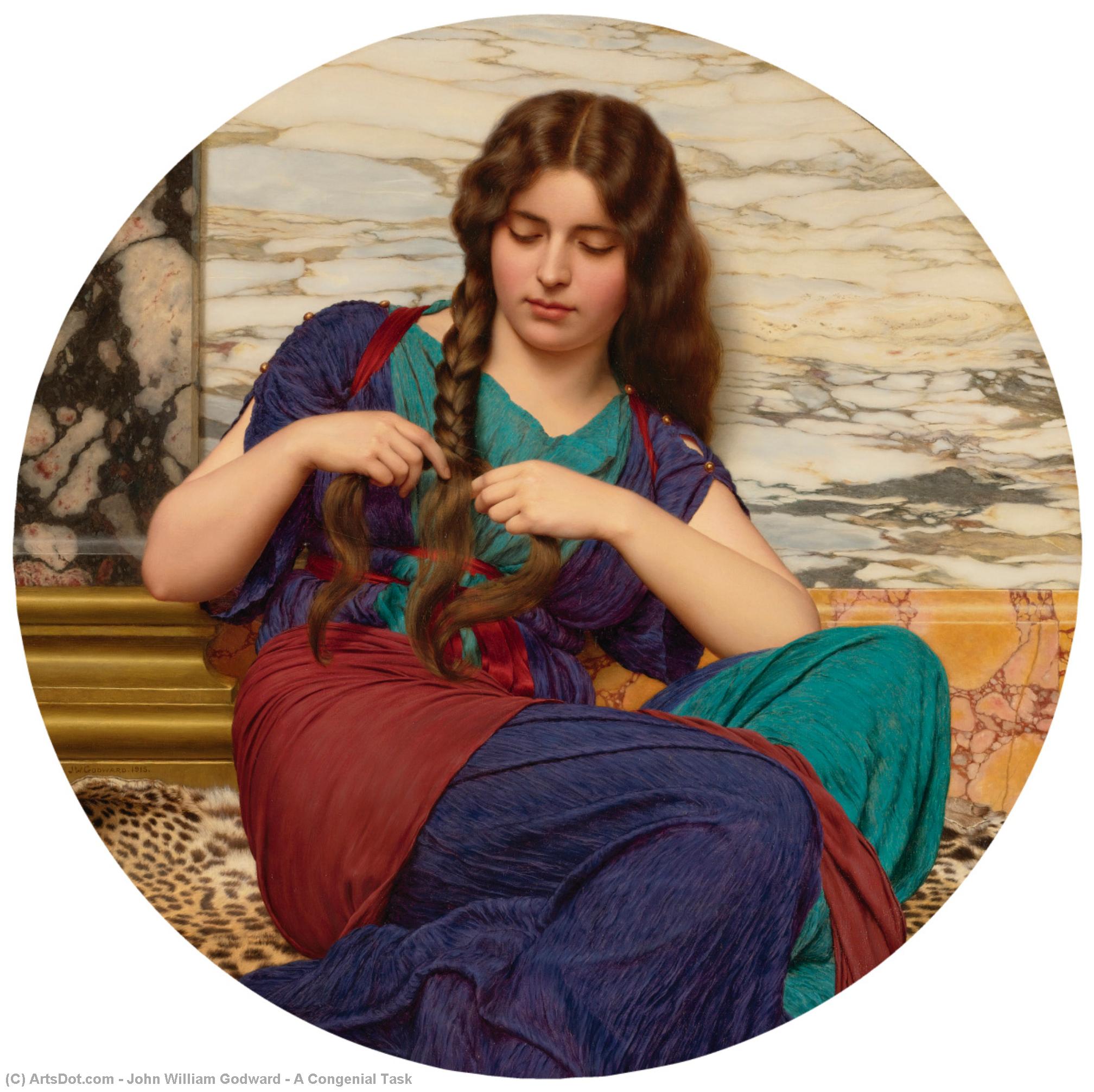 A Congenial Task — R.b.a John William Godward