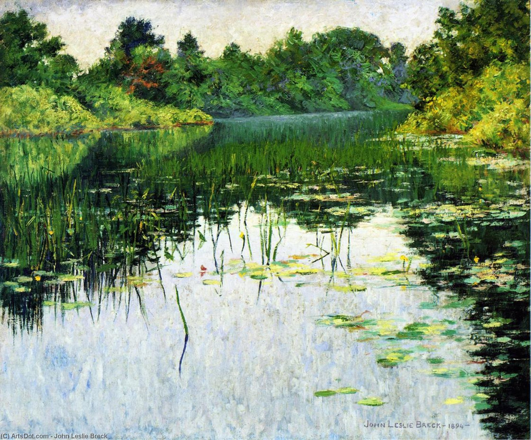 Grey Day On The Charles — John Leslie Breck