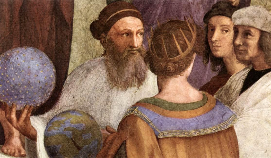 The School Of Athens (detail 7) (stanza Della Segnatura) — Raphael