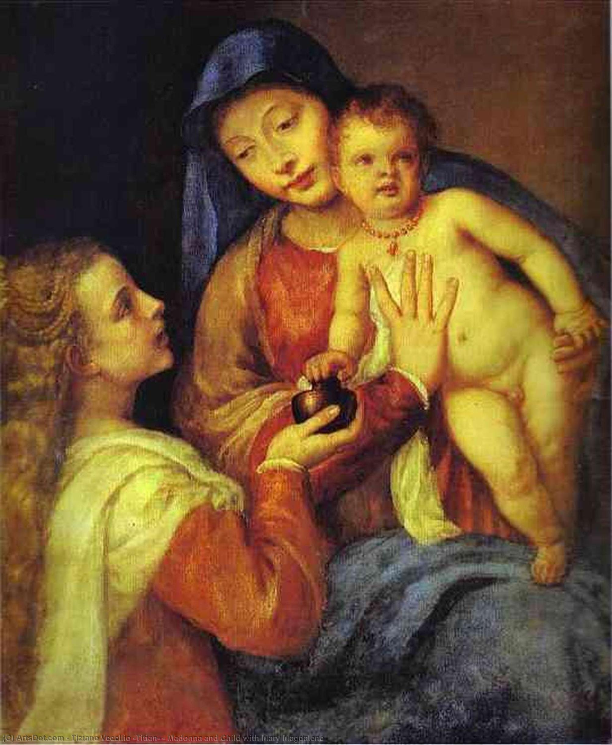 Madonna And Child With Mary Magdalene — Titian