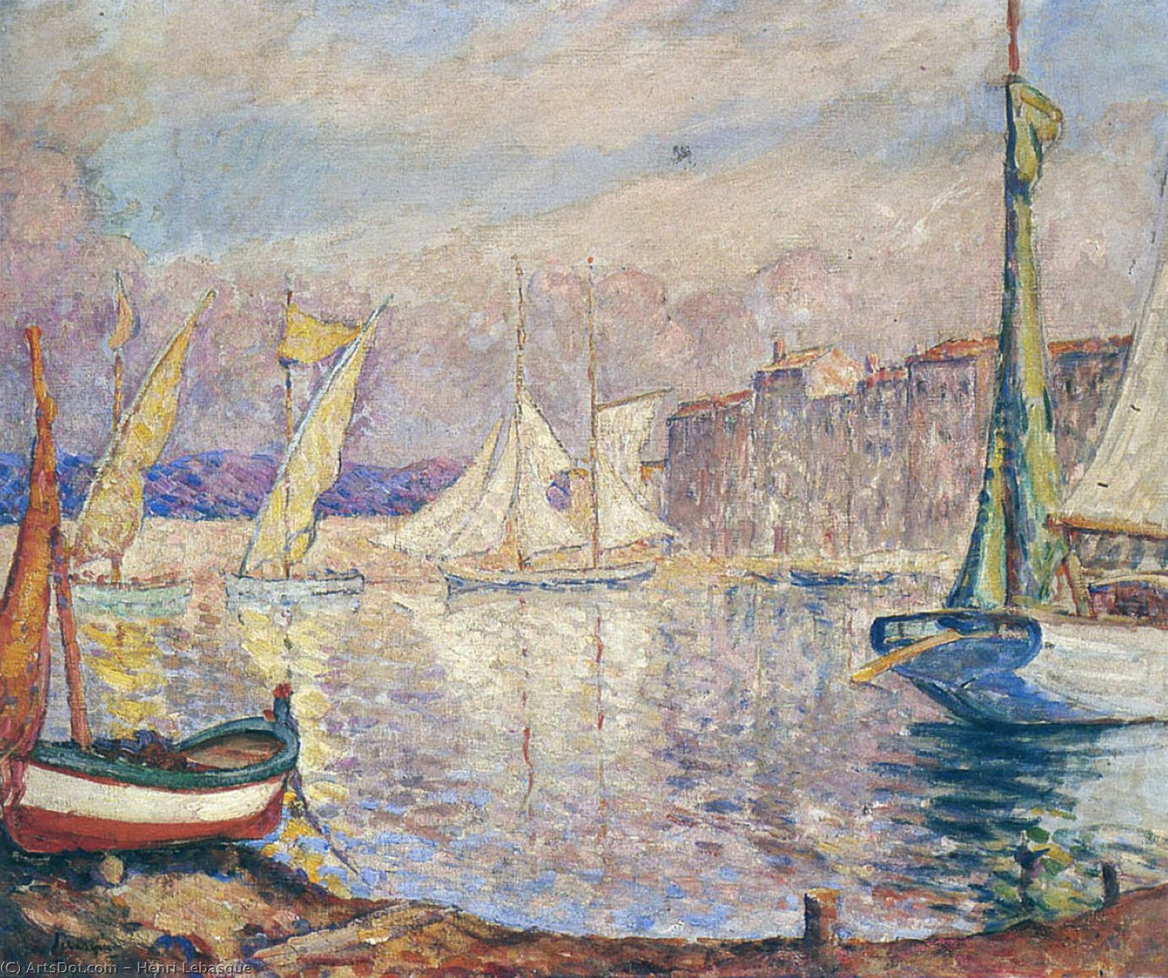 The Port At Saint Tropez — Henri Lebasque
