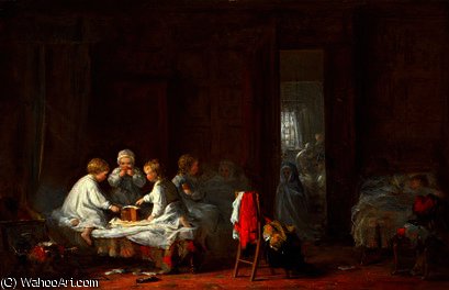 A Midnight Feast — Frederick Daniel Hardy