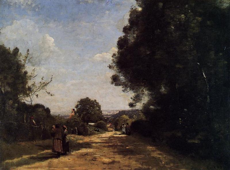 Sevres-brimborion - View Toward Paris — Jean-baptiste-camille Corot