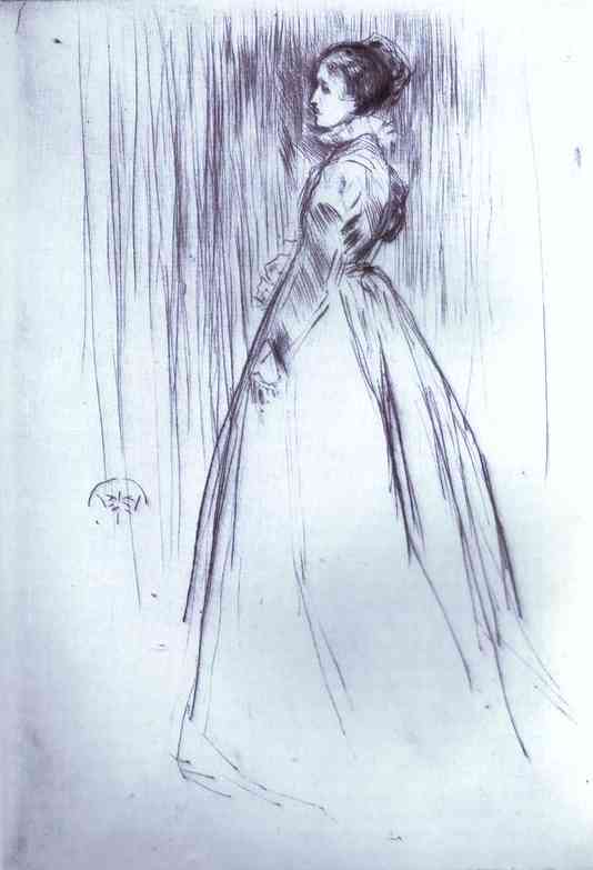 The Velvet Dress — James Abbott Mcneill Whistler