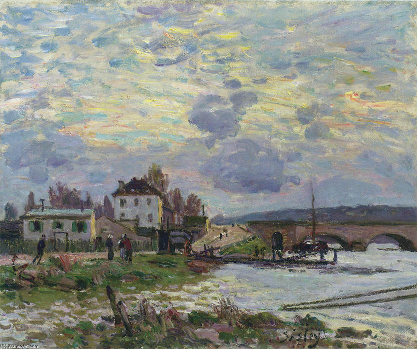 Le Pont De Sevres — Alfred Sisley