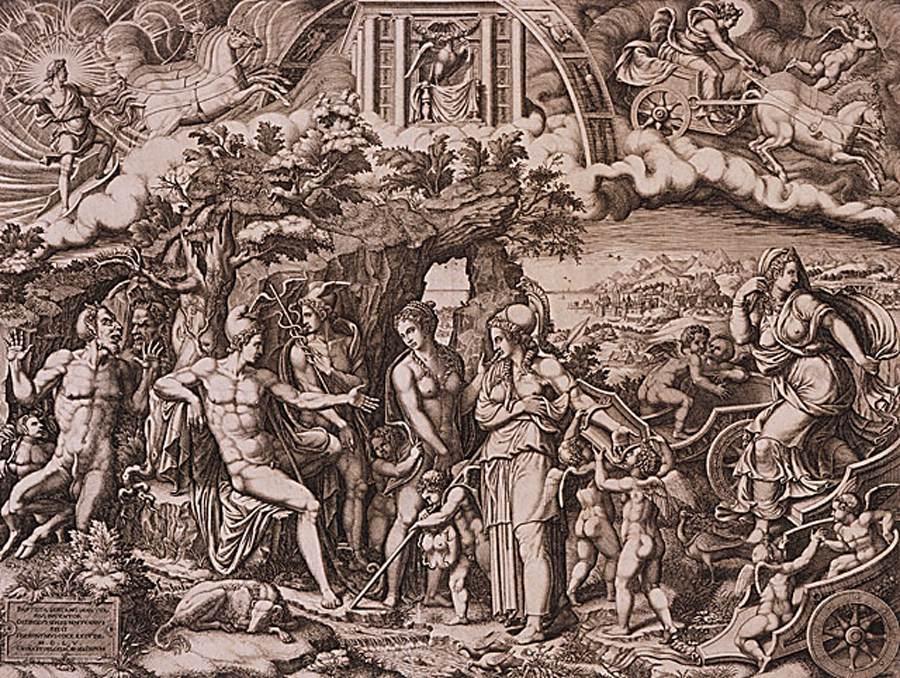 The Judgment Of Paris — Giorgio Ghisi