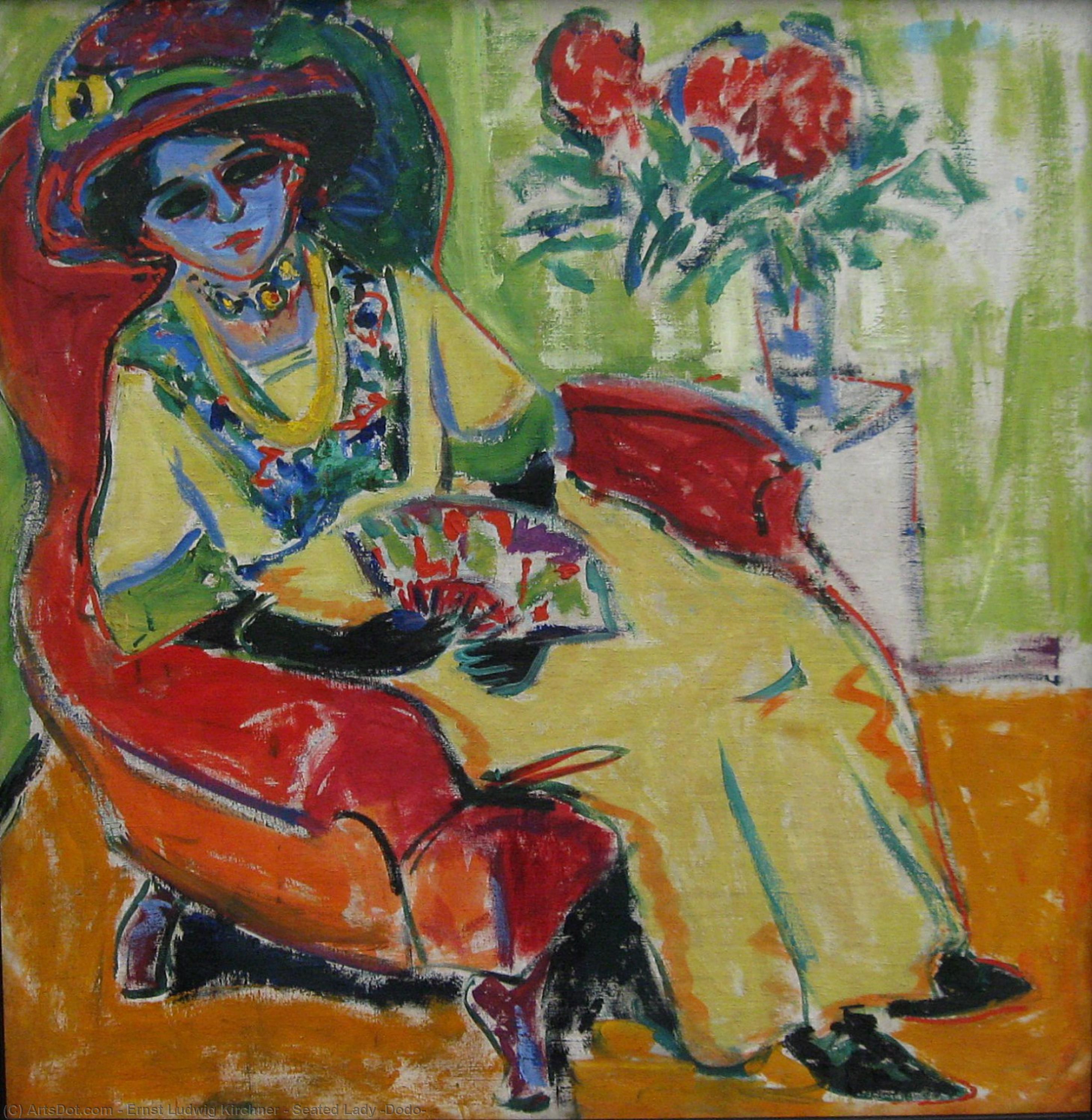 Seated Lady (dodo) — Ernst Ludwig Kirchner