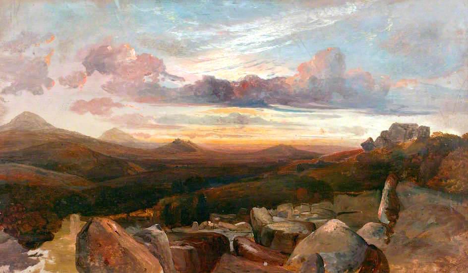 Landscape With Mountains And Rocks — Alfred Clint