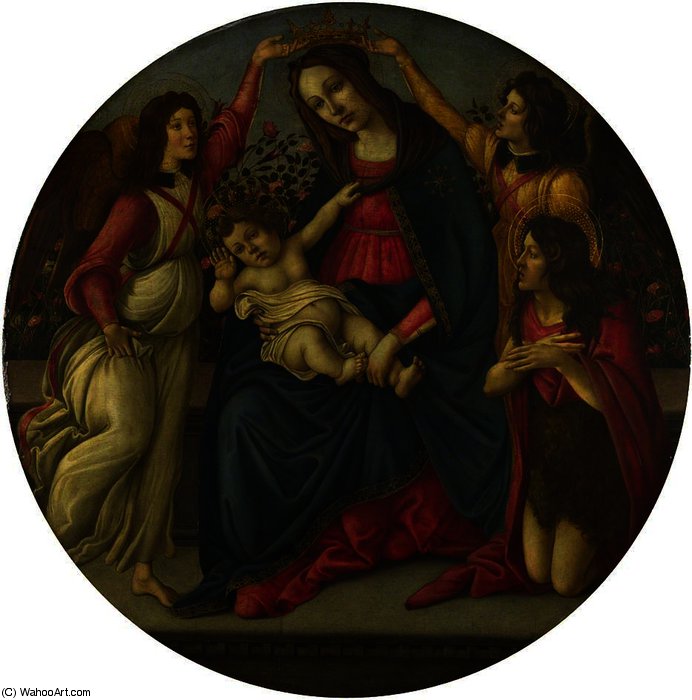 The Virgin And Child With Saint John And Two Angels — Sandro Botticelli