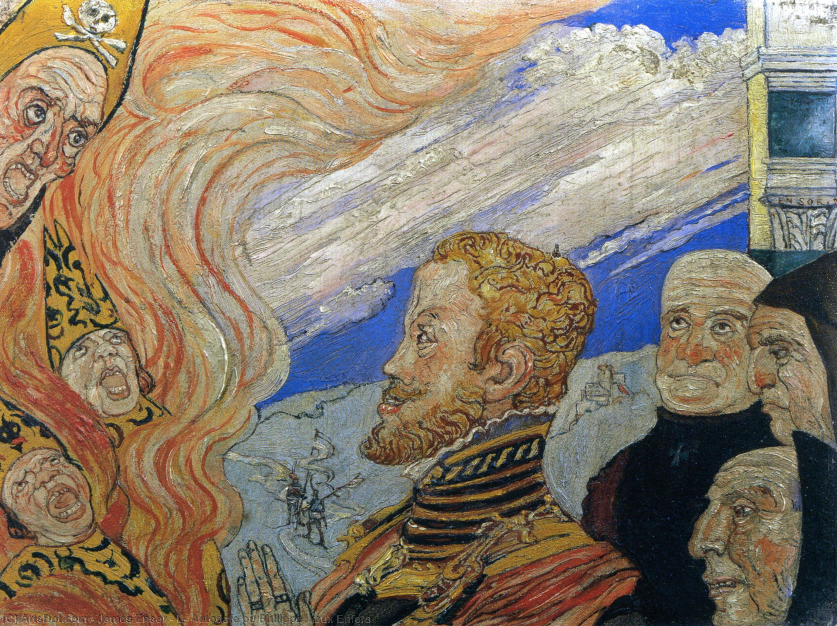 L' Autodafe Ou Philippe Ii Aux Enfers — James Ensor