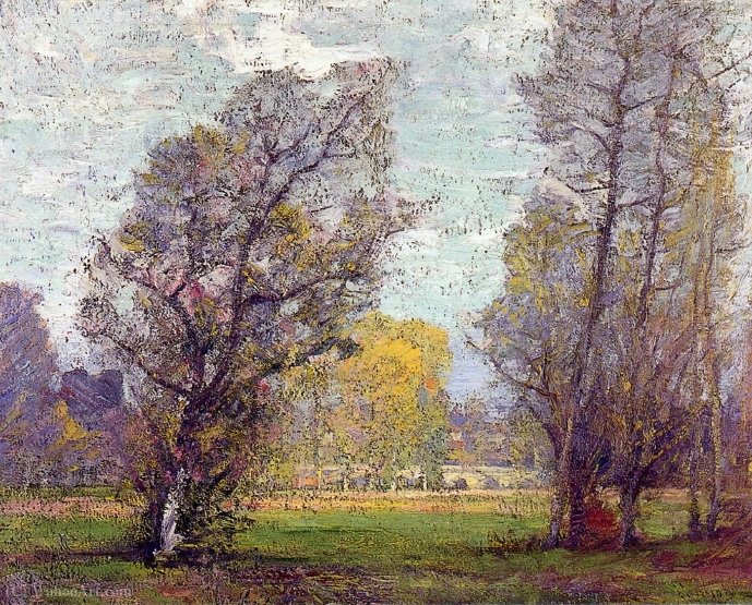 Clouds And Glow, Autumn, France — Robert William Vonnoh