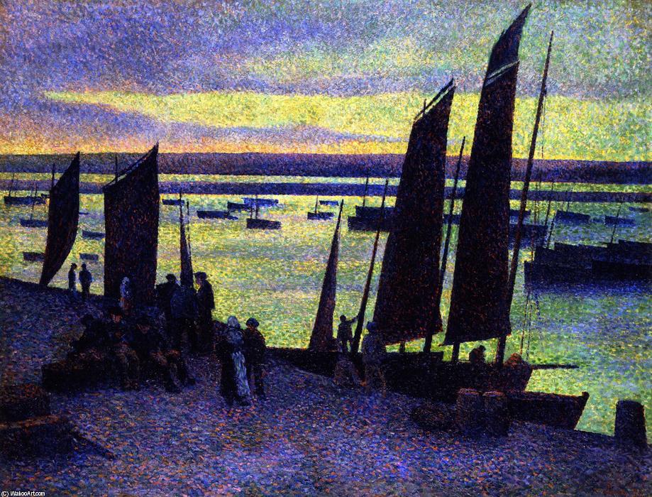 Quay At Camaret, Finistère — Maximilien Luce