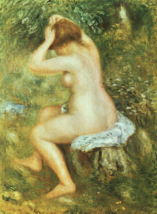 Bather Is Styling — Pierre-auguste Renoir