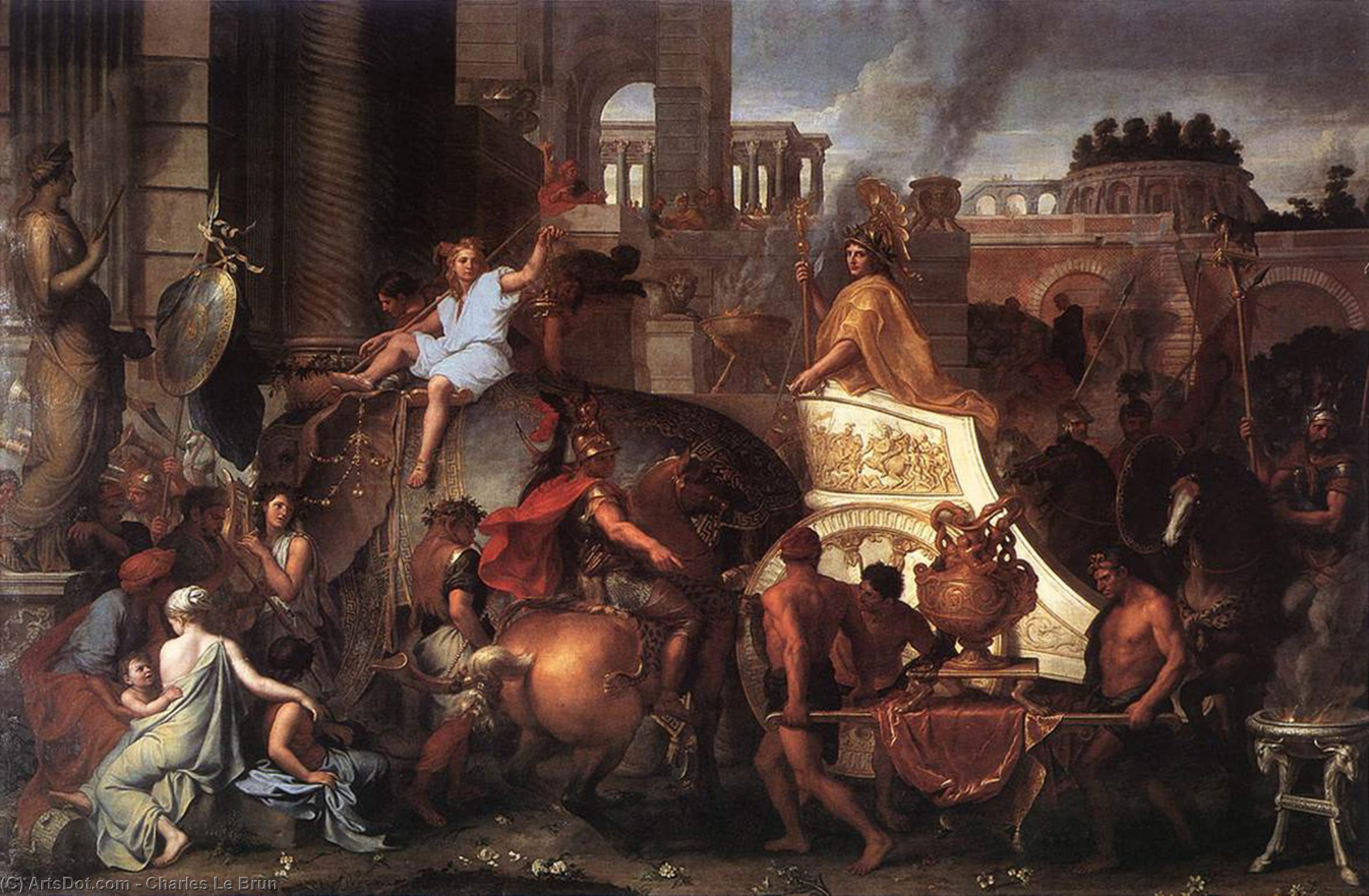 Entry Of Alexander Into Babylon — Charles Le Brun