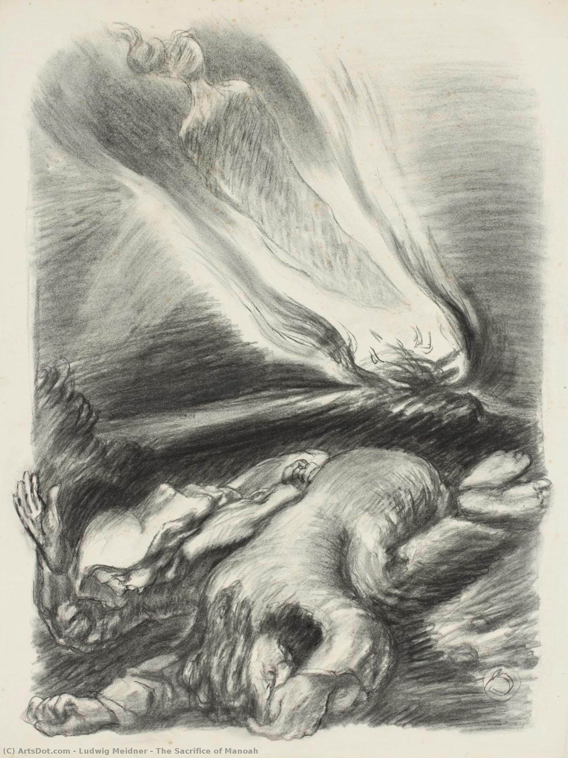 The Sacrifice Of Manoah — Ludwig Meidner