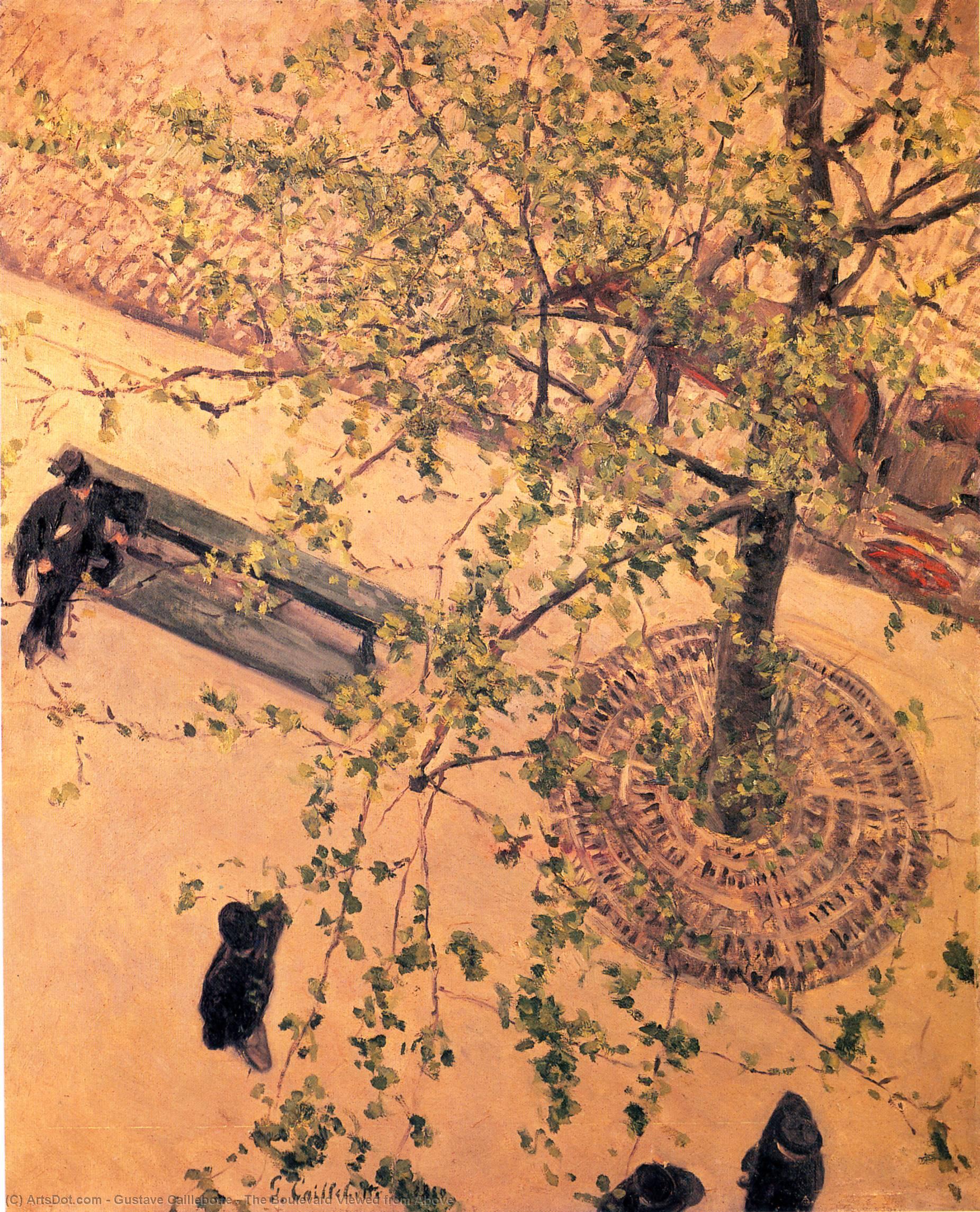 The Boulevard Viewed From Above — Gustave Caillebotte