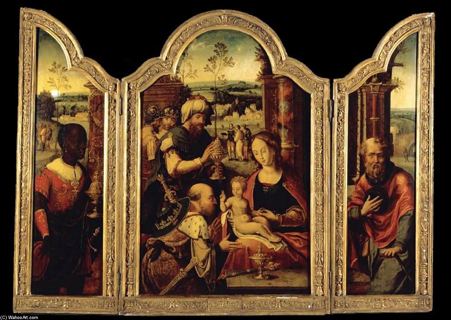 Triptych: Adoration Of The Magi — Pieter Coecke Van Aelst