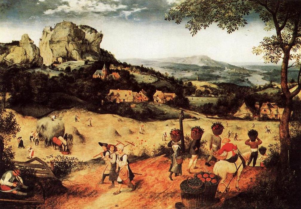 Haymaking (july) — Pieter Bruegel The Elder