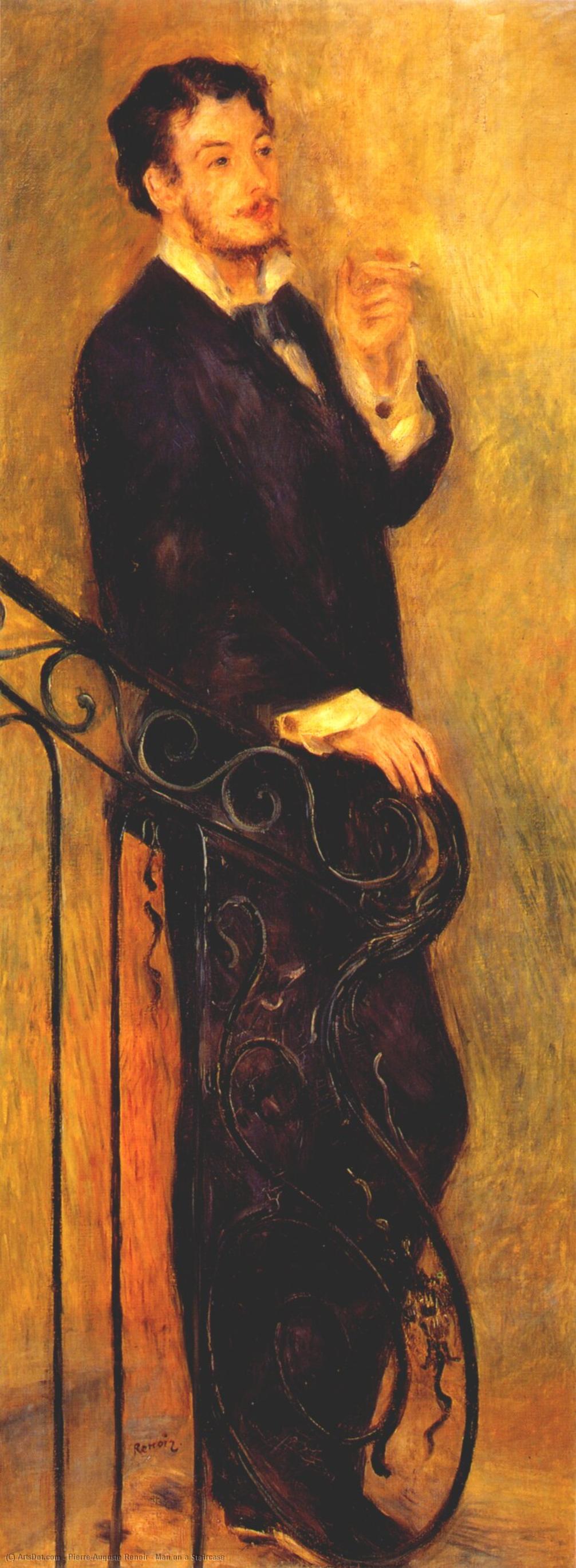 Man On A Staircase — Pierre-auguste Renoir