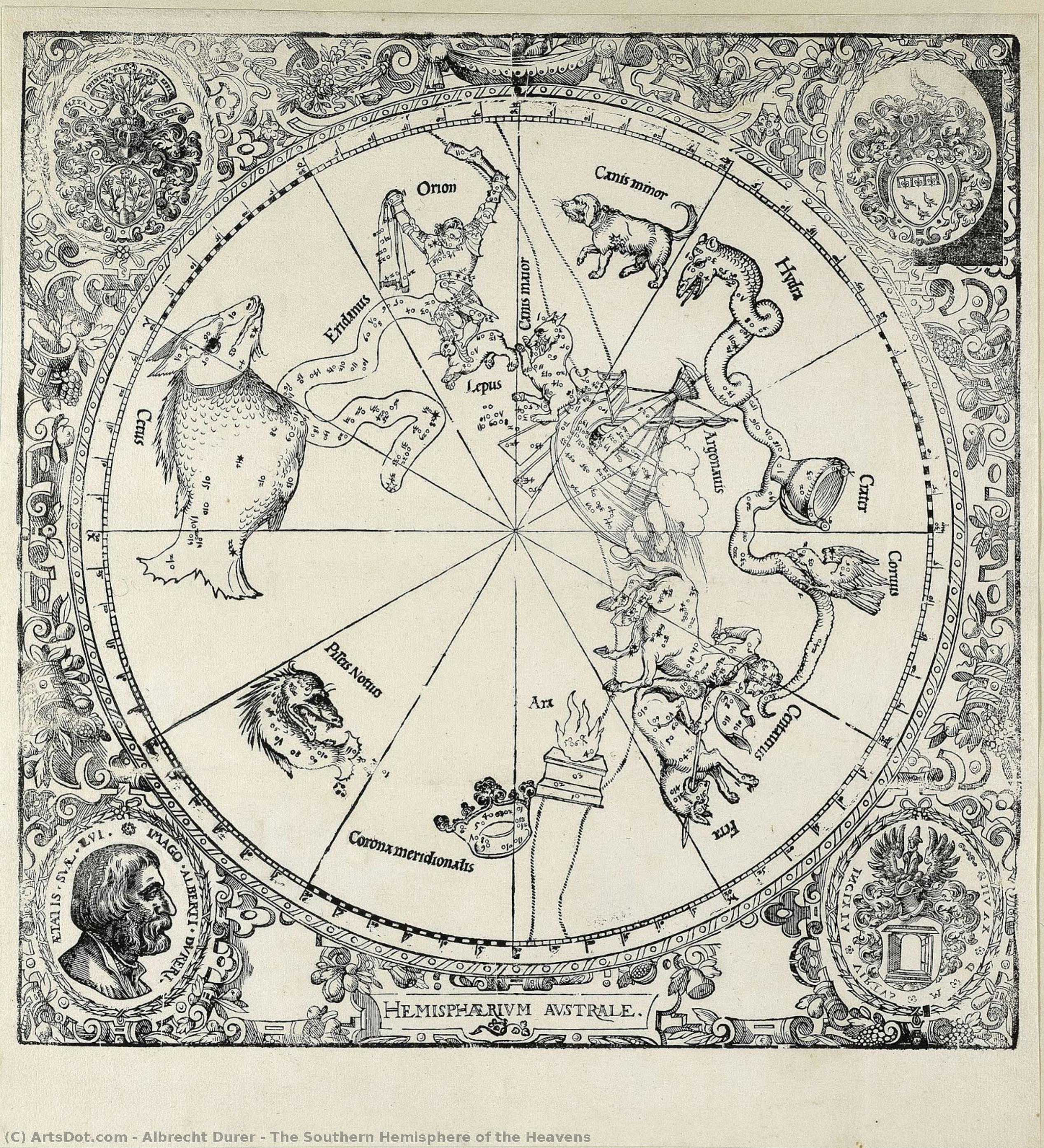 The Southern Hemisphere Of The Heavens — Albrecht Dürer