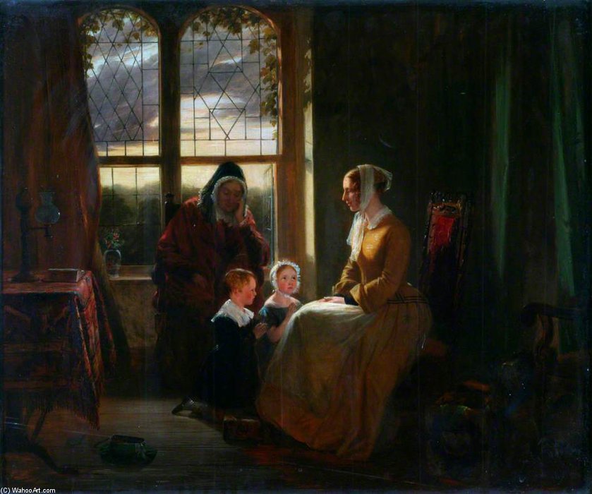 Children At Prayer — Thomas George Webster