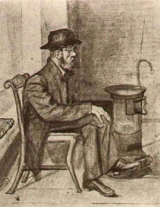 Old Man Warming Himself — Vincent Willem Van Gogh