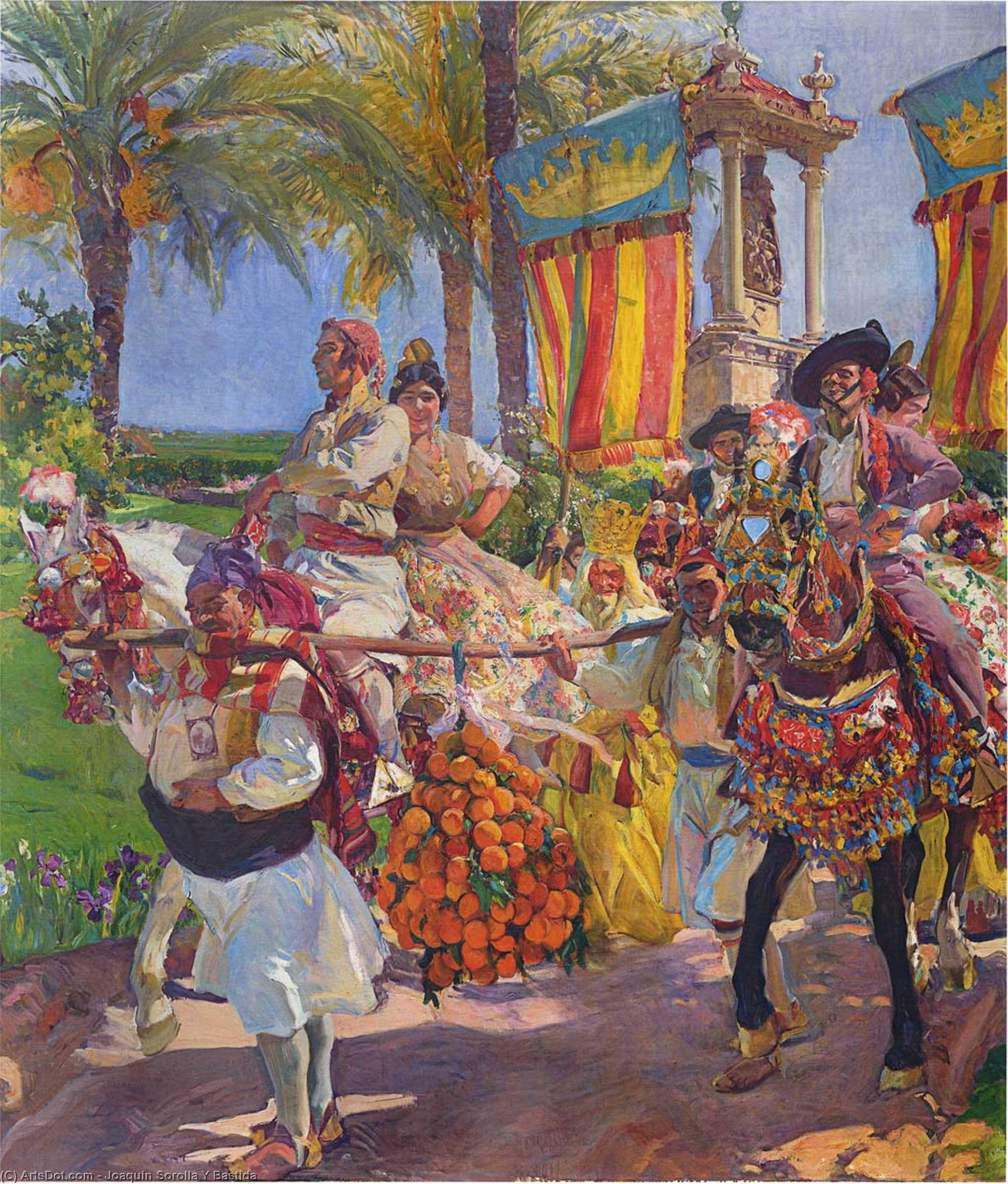 Valencia, Couples On Horseback — Joaquín Sorolla Y Bastida