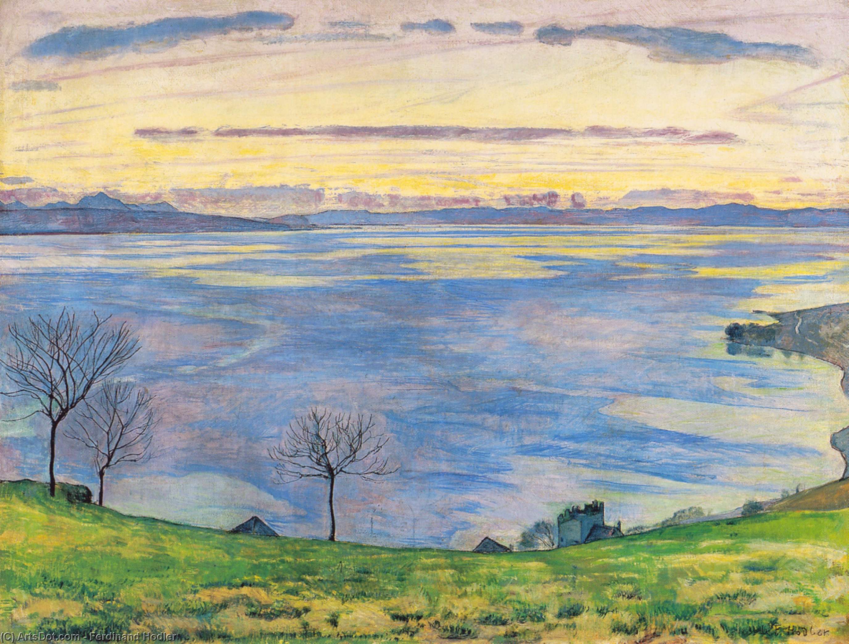 Prayer In The Cathedral Of St. Pierre, Geneva — Ferdinand Hodler