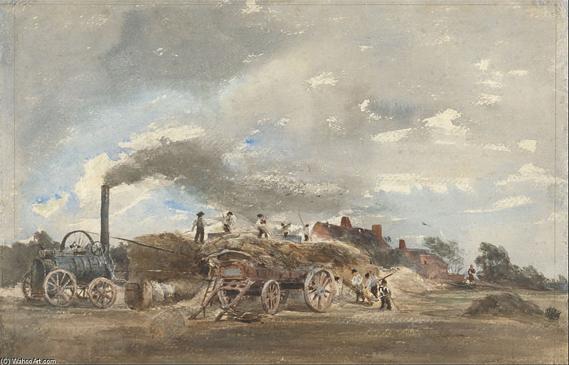 Threshing Corn — Peter De Wint