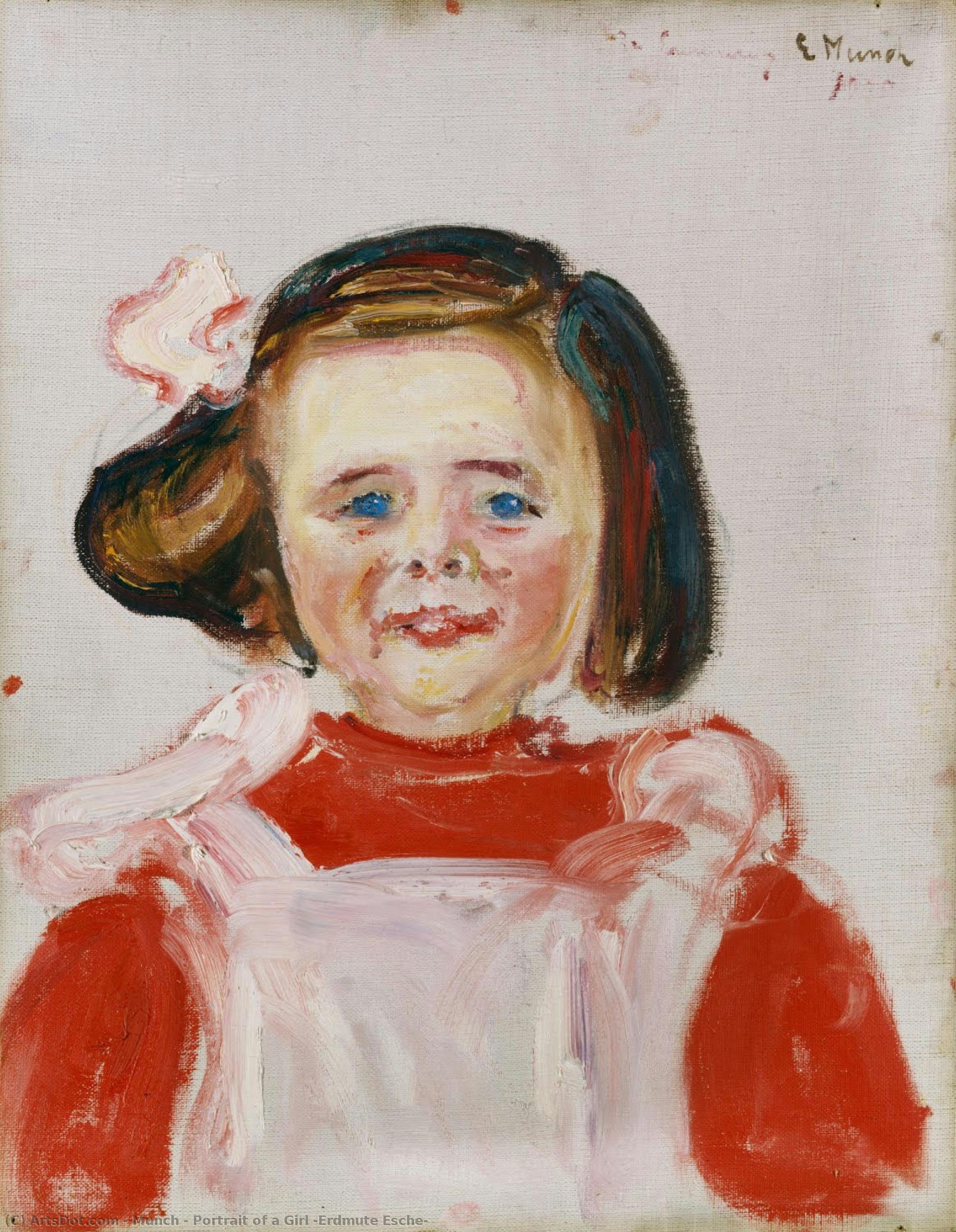 Portrait Of A Girl (erdmute Esche) — Edvard Munch