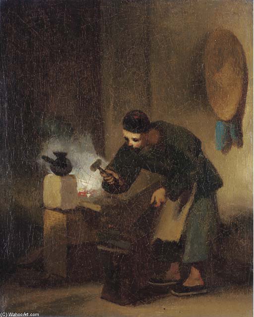 A Chinese Blacksmith — George Chinnery