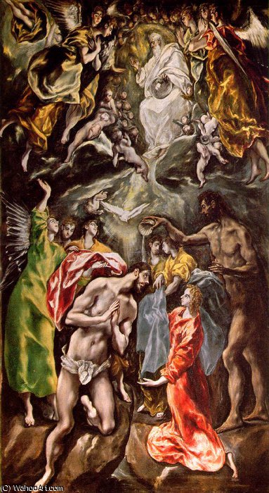 Baptism Of Christ - - — El Greco