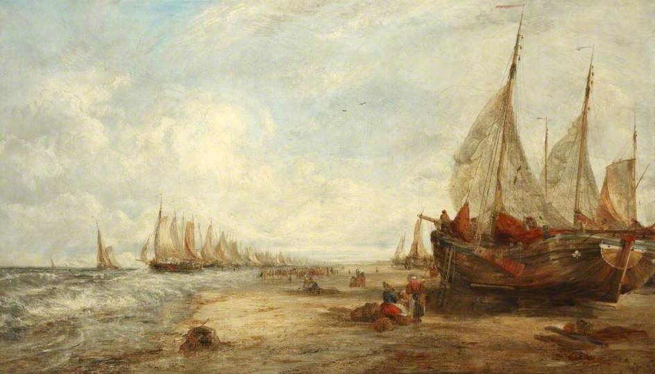 The Beach At Scheveningen — William Joseph Julius Caesar Bond