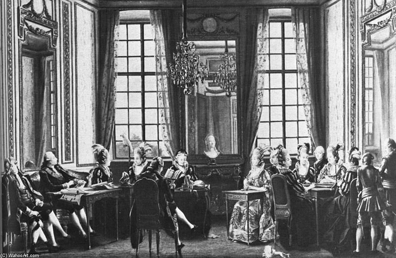 Conversation At Drottningholm — Pehr Hilleström