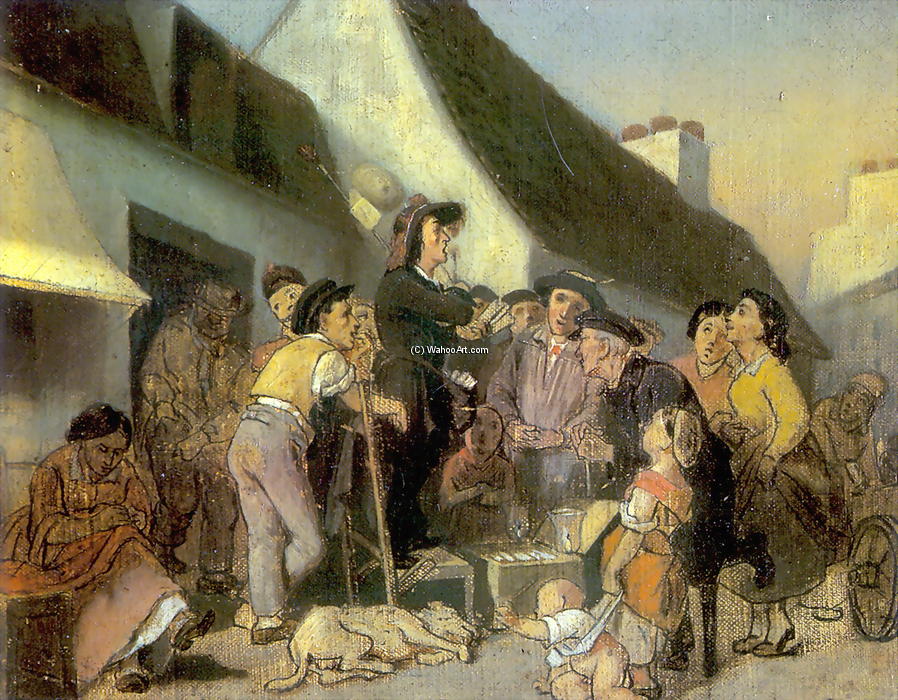 Seller Singers. Sketch — Vasily Grigoryevich Perov