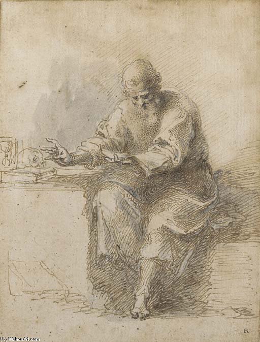 St Jerome Reading — Isaac Oliver