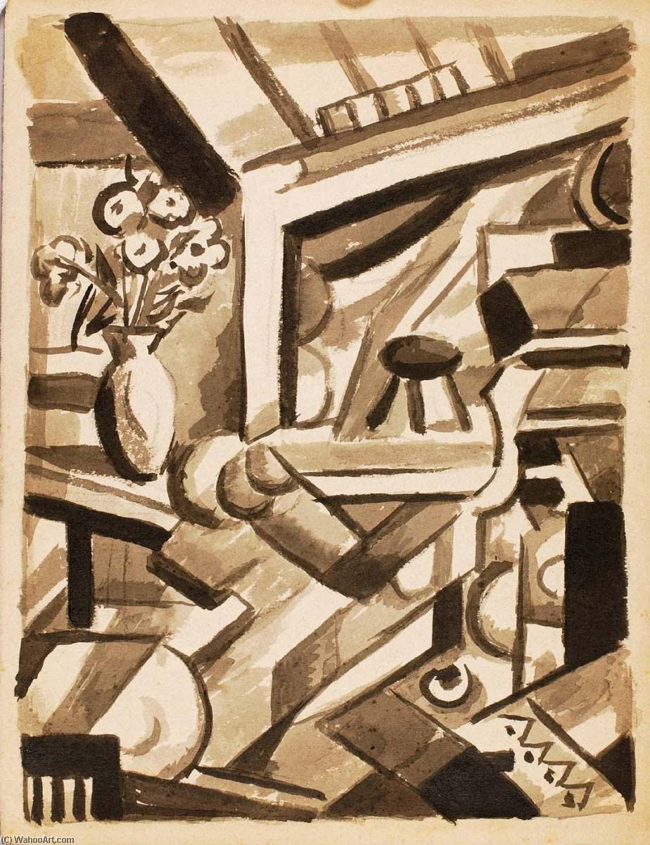 Abstract Flowers In Left — Carl Newman
