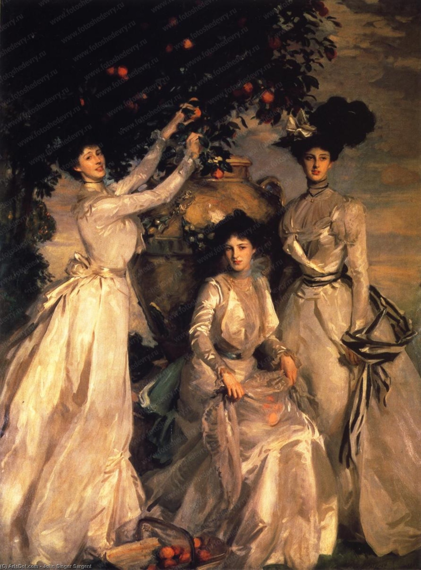 The Ladies Alexandra, Mary And Theo Acheson — John Singer Sargent