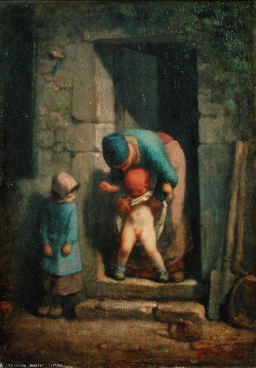 Maternal Care — Jean-françois Millet