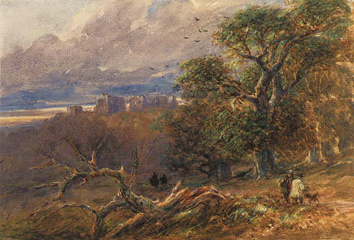 Hardwick Hall, Derbyshire At Evening — David Cox