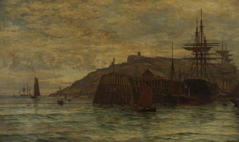 Pendennis Castle And The Outer Breakwater, Falmouth, Cornwall — Charles Parsons Knight
