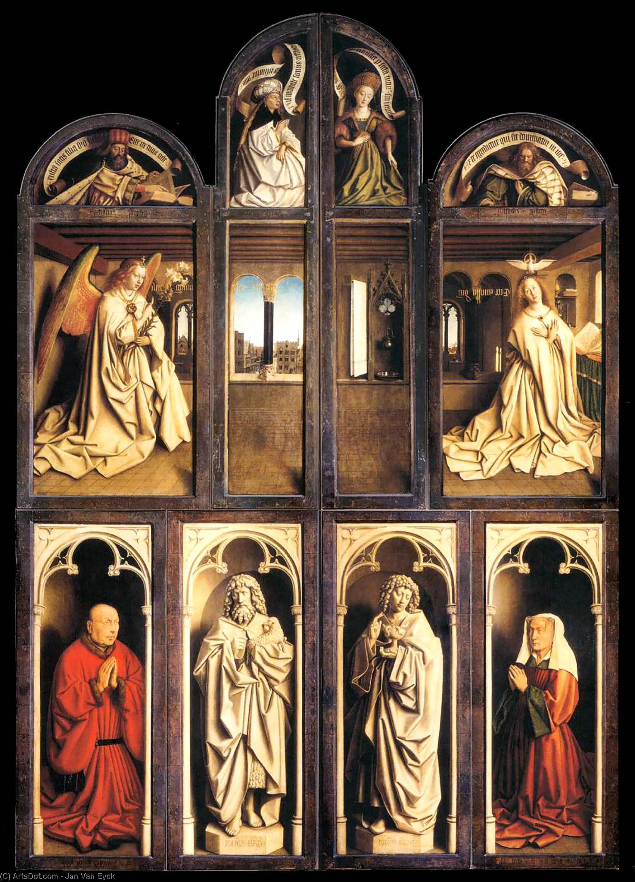 The Ghent Altarpiece (wings Closed) — Jan Van Eyck