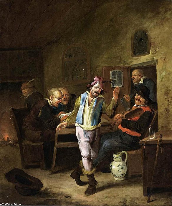 Peasants In A Tavern — Egbert Van Heemskerck Ii