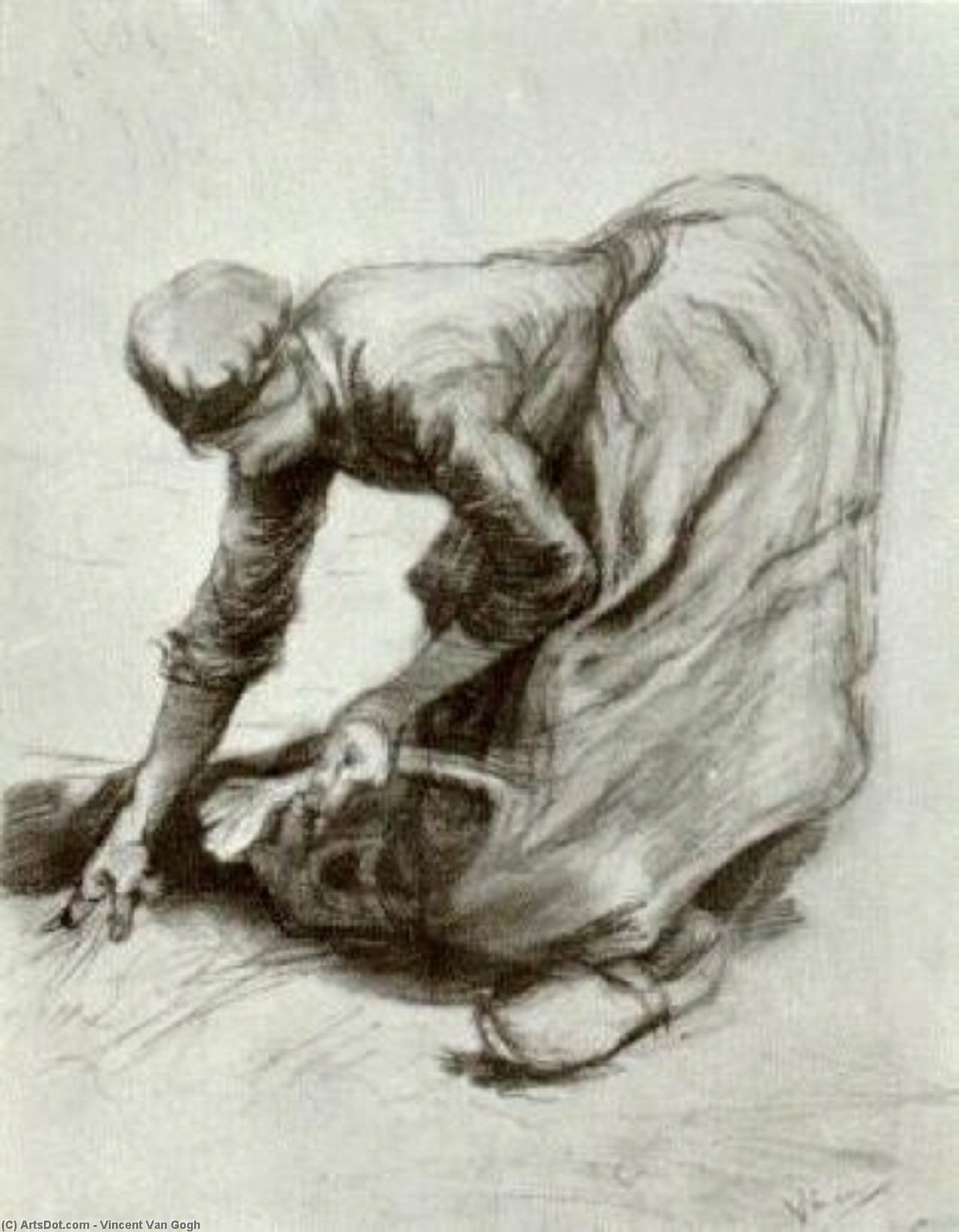 Peasant Woman, Stooping — Vincent Willem Van Gogh